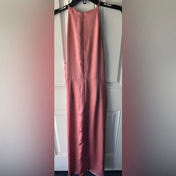Shona Joy NEW Luxe Tie Sleeveless Midi Dress in Rose Size 10 - Picture 9 of 13
